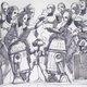 Clones and droids vs. Clones and droids in a goofy scene sketched by Dave Filoni.
